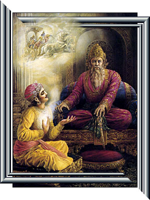 [Sanjaya speaking to King Dhritarashtra]
